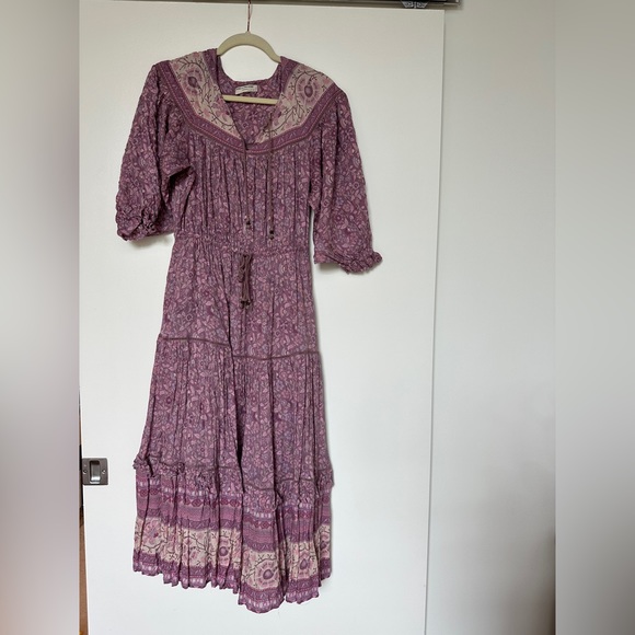 SPELL Dahlia Gown in Mulberry (Pre-Owned) Size Small Rare - Picture 13 of 13